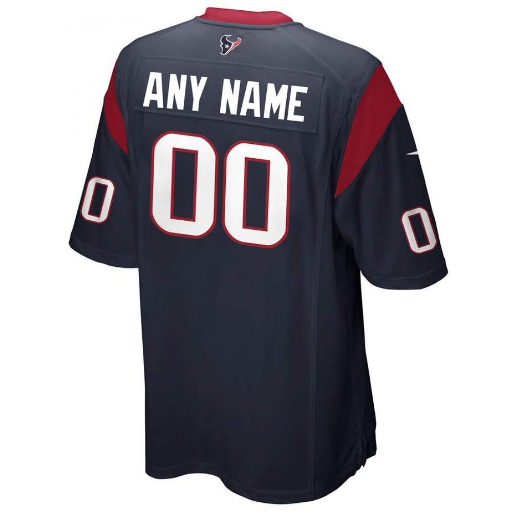 Houston Texans Nike Custom Team Color Game Jersey - Navy-GridironStore
